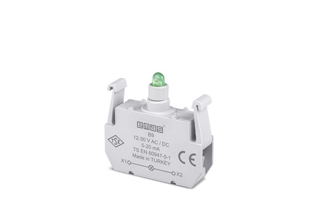 Spare Part with LED 12-30V AC/DC Green Illumination Block